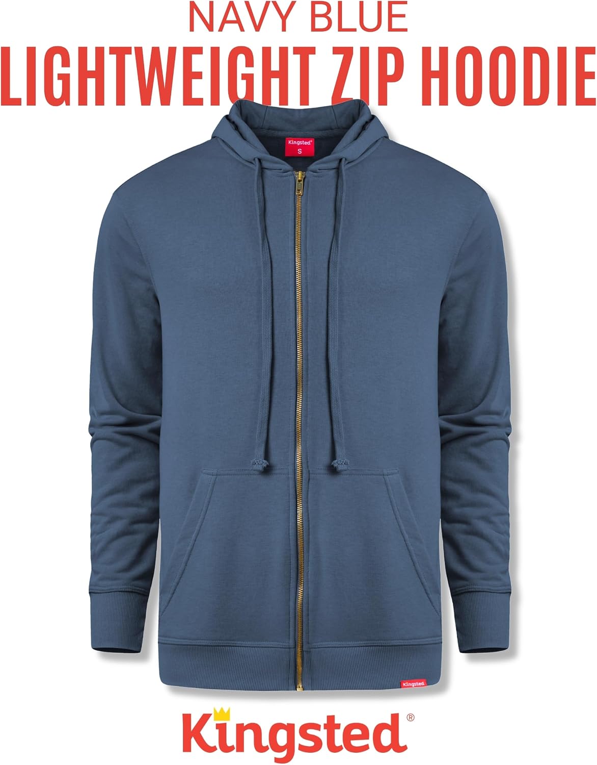 Kingsted Zip Hoodies for Men - Super Soft & Comfy Everyday Sweatshirts image 4