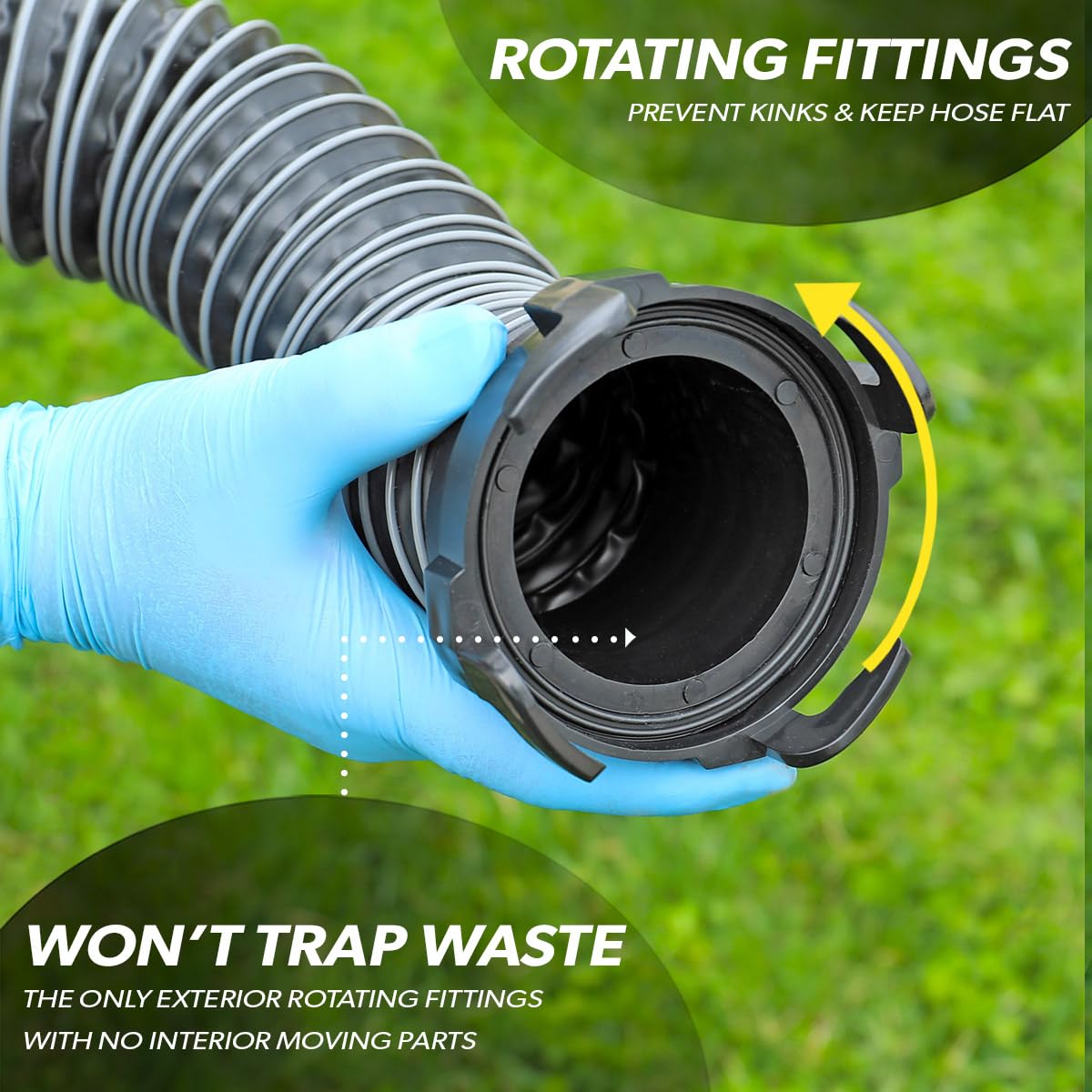 Valterra D04 – 0650 Sewer Hose Kit (Silverback, 15 ')