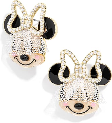 Miniatura 1 de BaubleBar Pendientes de tuerca de personajes de Disney, aretes de Disney para mujer, joyería y accesorios de Disney, joyería de moda para mujer