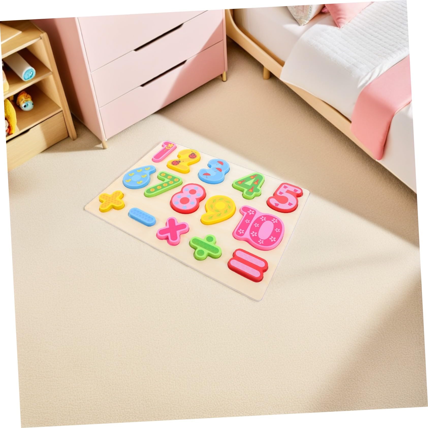 Puzzle in Legno Montessori 3 Pezzi per Bambini, Alfabeto | Numeri e Forme, Gioco Didattico per Prescolare, Coordinazione Occhio-mano, Regalo Natale e Capodanno