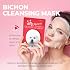 Mascarilla limpiadora de burbujas Pioom Bichon, mascarilla facial espumosa, limpieza profunda de poros, mascarilla limpiadora facial suave, paquete de 10,