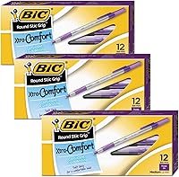 Vista 1 de Medium Ultra Round Stic Grip Ballpoint Stick Pen, 12/Pack [Set of 3]