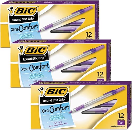 Bolígrafo de punta redonda de punta redonda Stic 12 unidades juego de 3