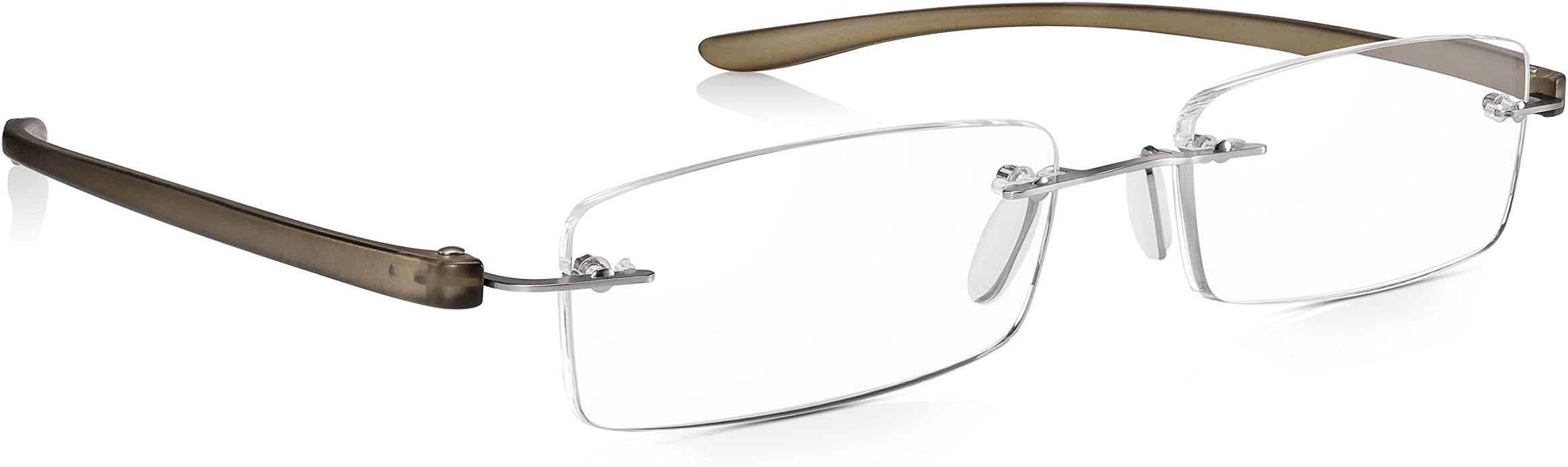 Rimless Reading Glasses, Non-Prescription Glasses and Reading Sunglasses, Lightweight and Stylish Design