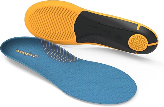 Superfeet Work Slim-Fit Cushion Insoles, 5.57 M / 6.58 W