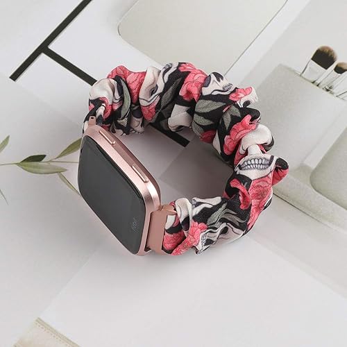 Miniatura 10 de TOYOUTHS - Bandas elásticas para Fitbit VersaVersa 2Versa Lite, edición especial para mujeres, niñas, elásticas, de tela, estampadas, de repuesto,