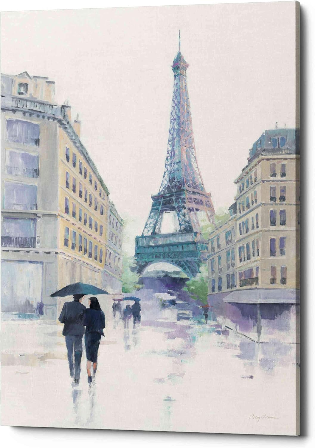 Epic Graffiti 'Walking in the Rain' by Avery Tillmon, Canvas Wall Art, 18"x26"