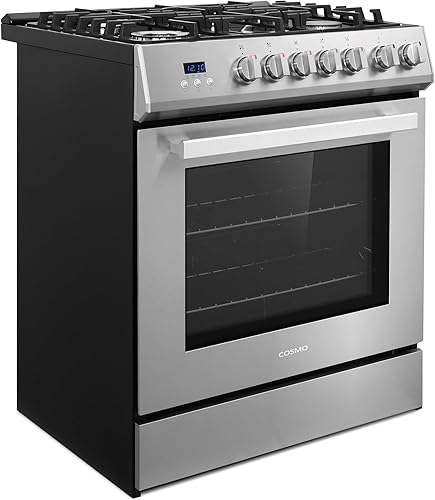 Miniatura 9 de COSMO COS-305AGC - Cocina independiente de gas para horno individual de 30 pulgadas y 5.0 pies cúbicos con placa de cocina de 5 quemadores y