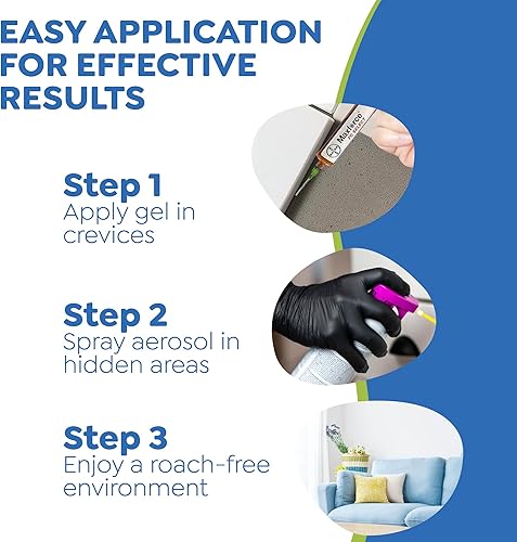 Miniatura 8 de Riddy Kit combinado de cucarachas alemanas, incluye cebo Maxforce FC Magnum, aerosol Doxem NXT para prevención de cucarachas de larga duración y