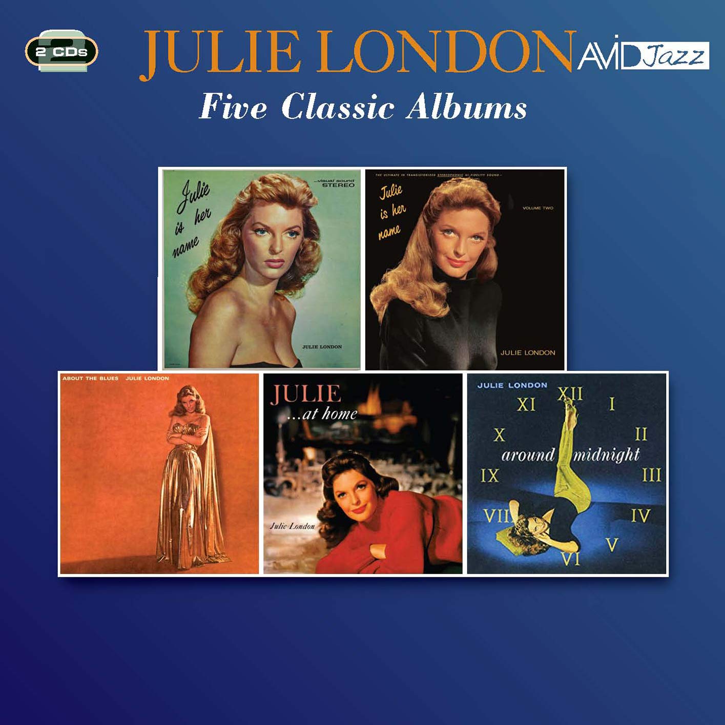 Julie London Five Classic Albums 2-CD NEW SEALED Remastered Cry Me A River+