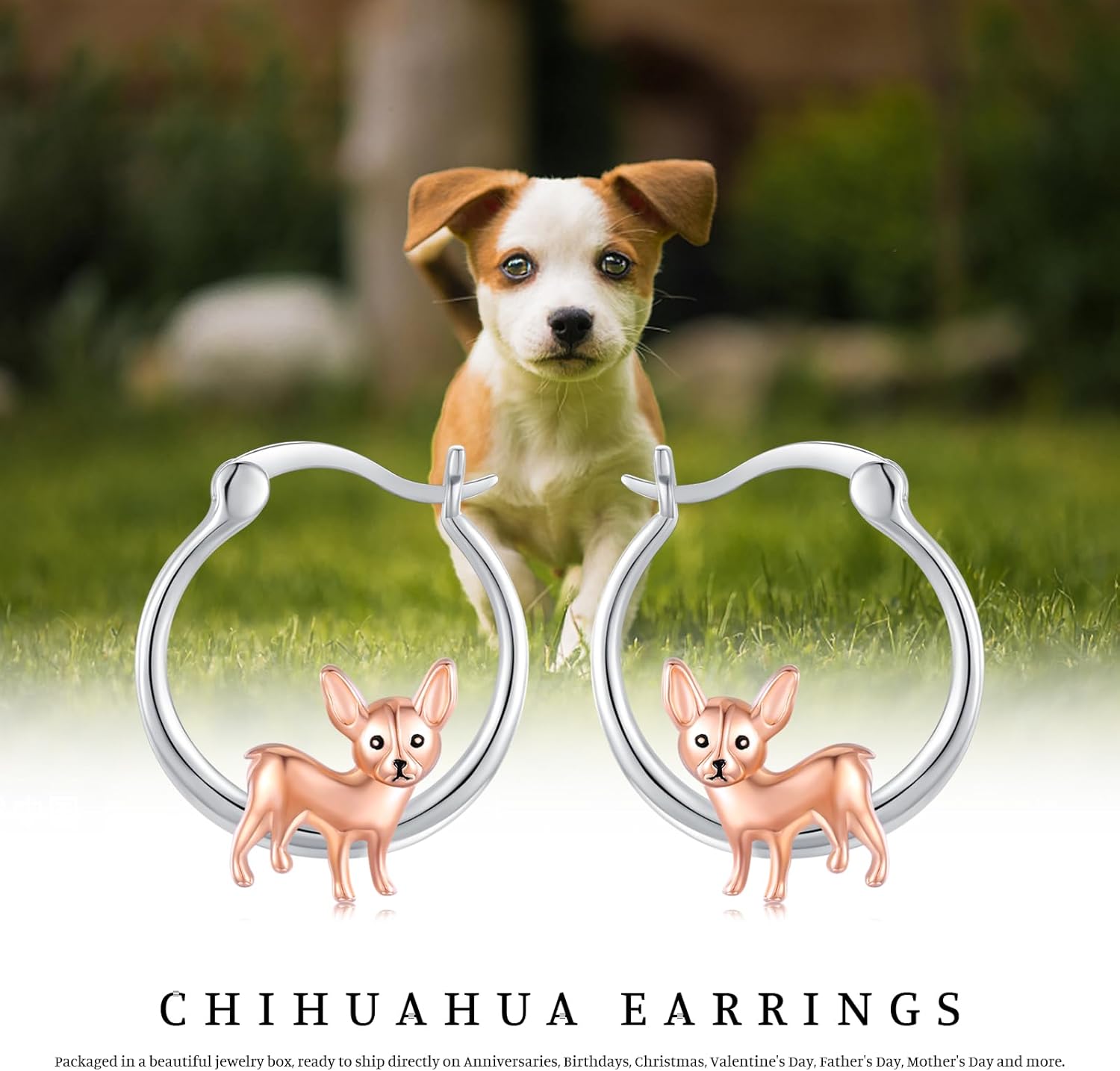 925 Sterling Silver Cute Dog Earrings Hoop Earrings for Girls for Senstive Ears Dog Jewelry Gifts for Daughter - Image 7