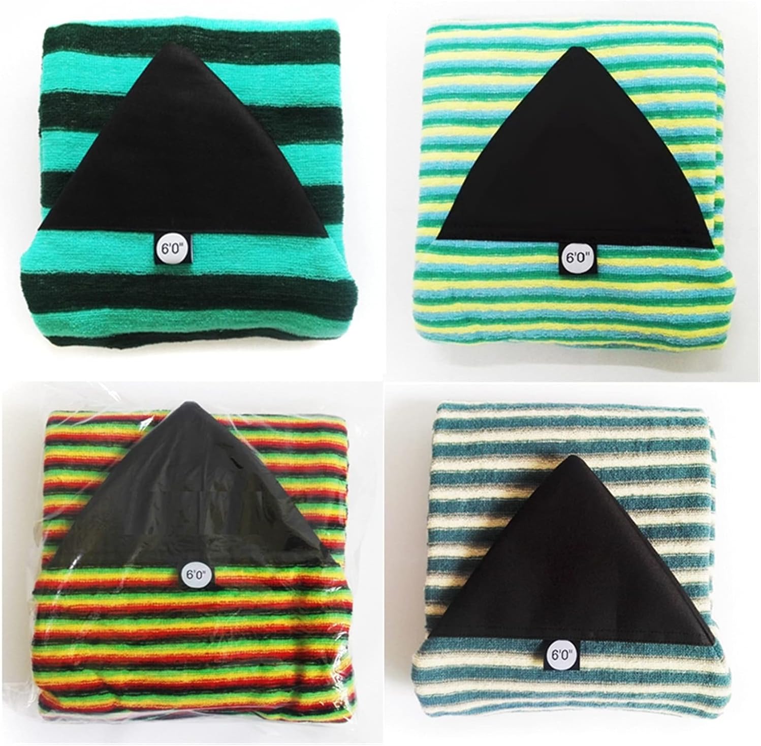 6tf Surfboard Sock Colorful SUP Shortboard Light Protective Bag Board Sock (Color : Green6ft)