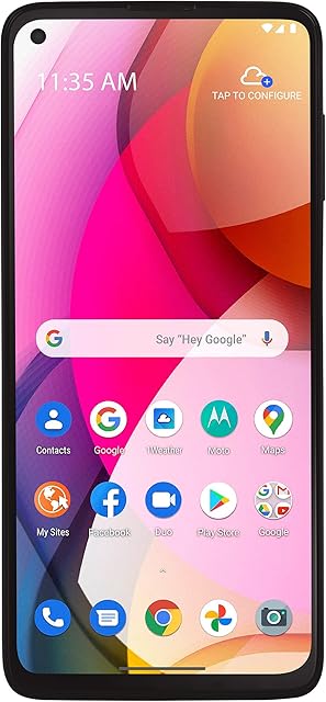 Tracfone Motorola moto g Stylus (2020), 128GB, Gray - Prepaid Smartphone (Locked), Blue