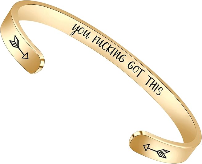 Btysun Bracelets for Women Mothers Day Bracelet Gifts from Daughter Inspirational Gifts for Women Graduation Gifts for Her Motivational Birthday Cuff Bangle Friendship Personalized Mantra Jewelry…