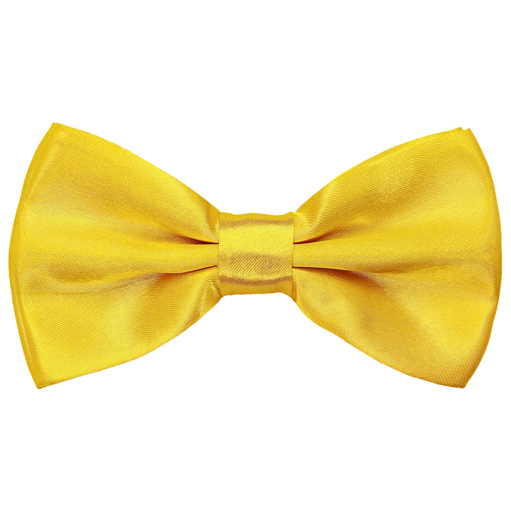 Ausuaya Men's Gold Pre-Tied Silk Formal Tuxedo Bow Tie, Teen Boy Classic Tux Bowtie For Wedding Valentine Party Large Necktie Gbmbt3 (Gold)