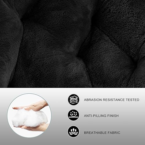 Miniatura 4 de Silla platillo para adultos, niños, silla redonda plegable para dormitorio, dormitorio y juegos, asiento plegable y cómodo para espacios pequeños,