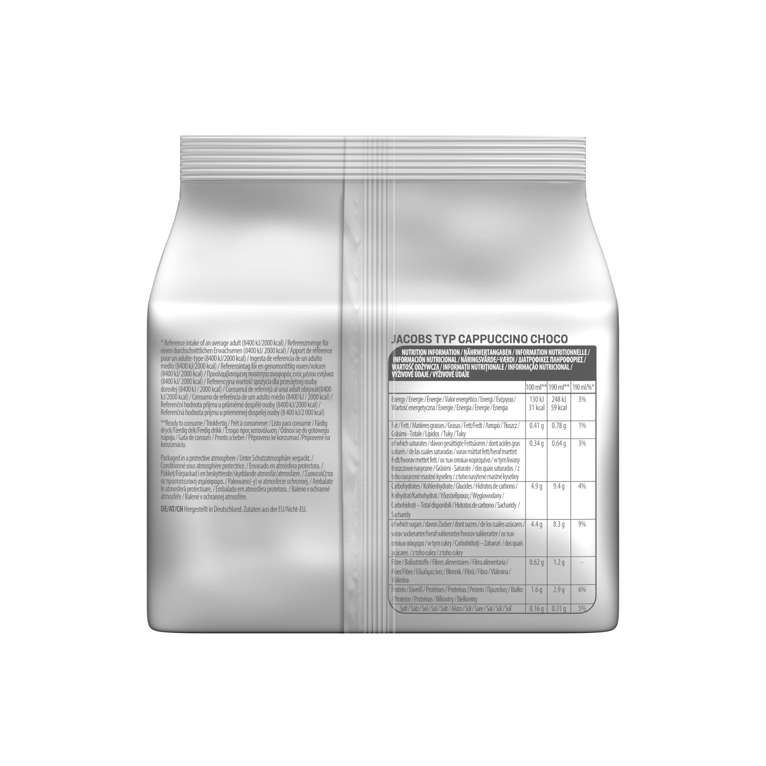 Tassimo Jacobs Cappuccino Chocolate Kapseln, 5 x 10 Pads, 50 Kaffee Kapseln