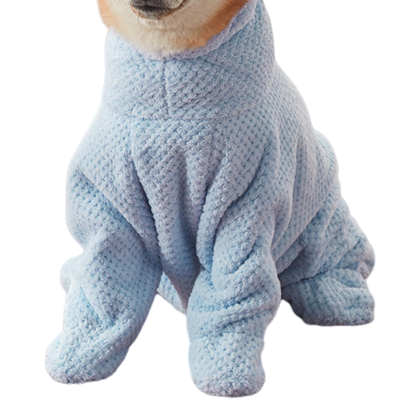 Absorbent Dog Robe, Fast Drying Absorbent Pets Bath Towel, Plush Dog Towels Bath Robe With Legs, Dogs Bathrobe Towel, Fully Wrapped Design, Soft And Cozy Coral Fleece Fabric, Pet Supplies