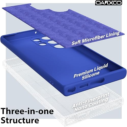 Miniatura 5 de oakxco Funda para teléfono Samsung Galaxy S22 Ultra de silicona líquida, bonita funda delgada y delgada de goma suave de TPU para mujeres y niñas,