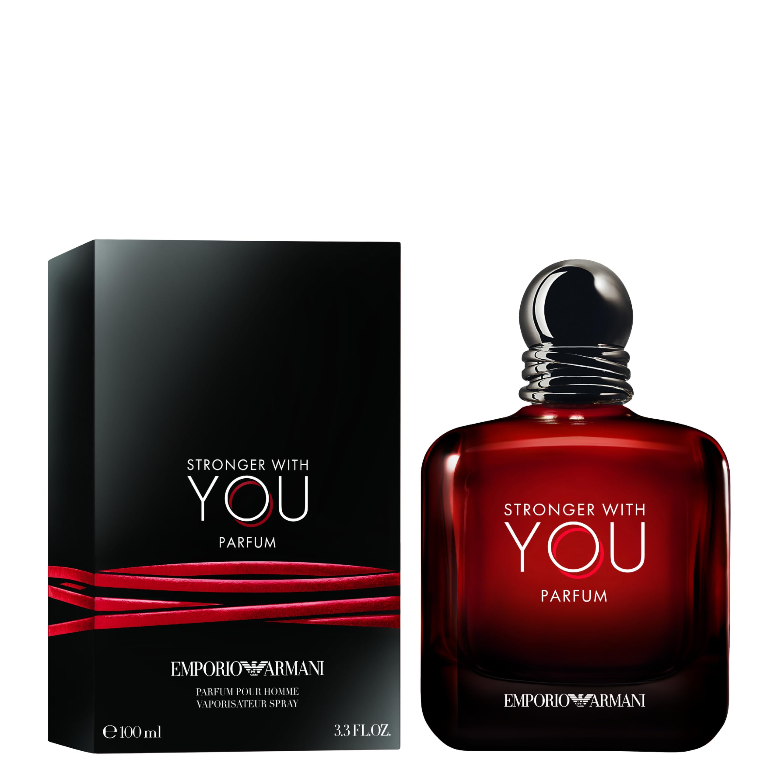 Armani Beauty - Stronger With You - Parfum - Cologne for Men - Woody & Ambery Fragrance - Rum, Bergamot, Lavendar, Cedarwood, and Vanilla Notes