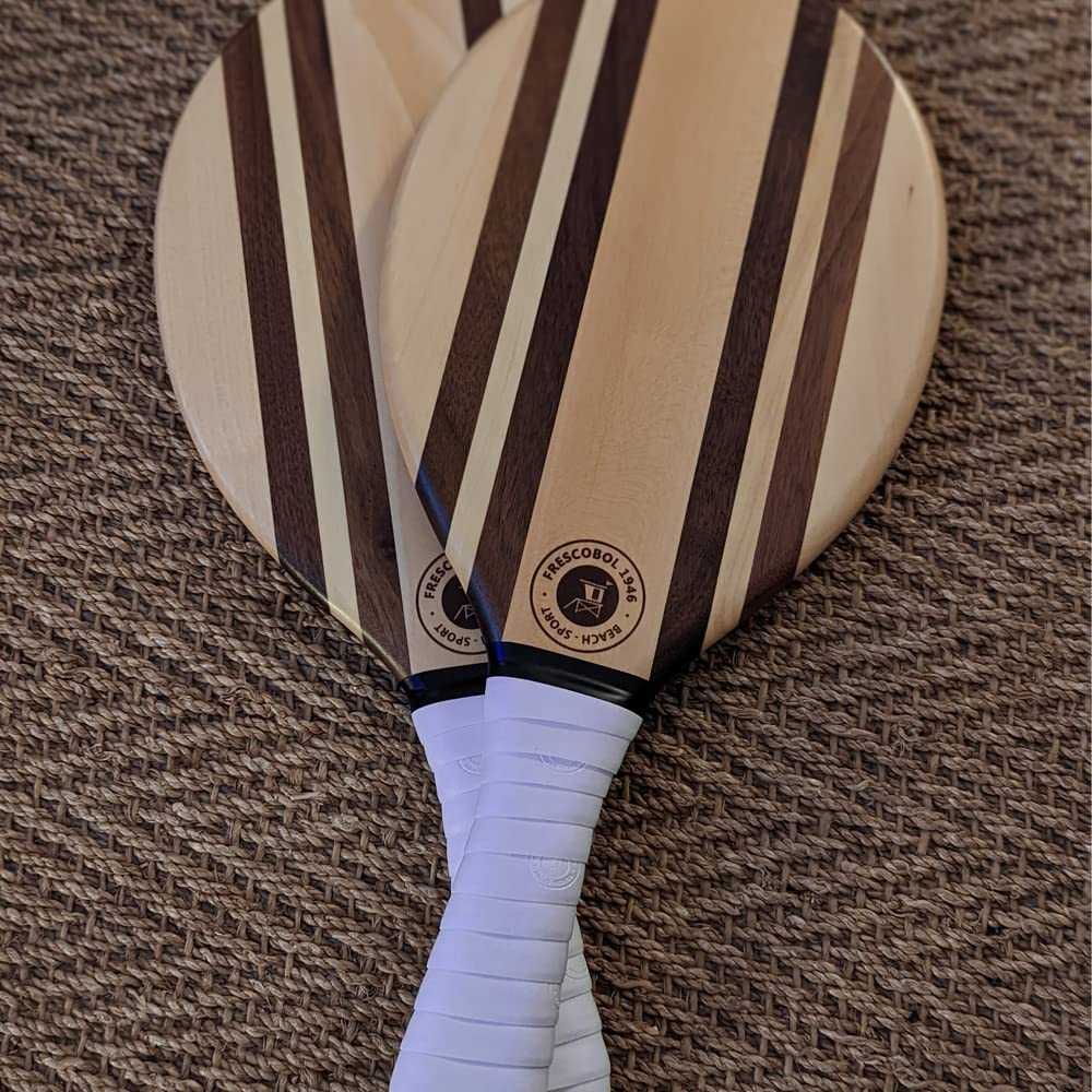 Racchetta da spiaggia White Nafaru | Set Frescobol Premium Qualità | Beach Tennis