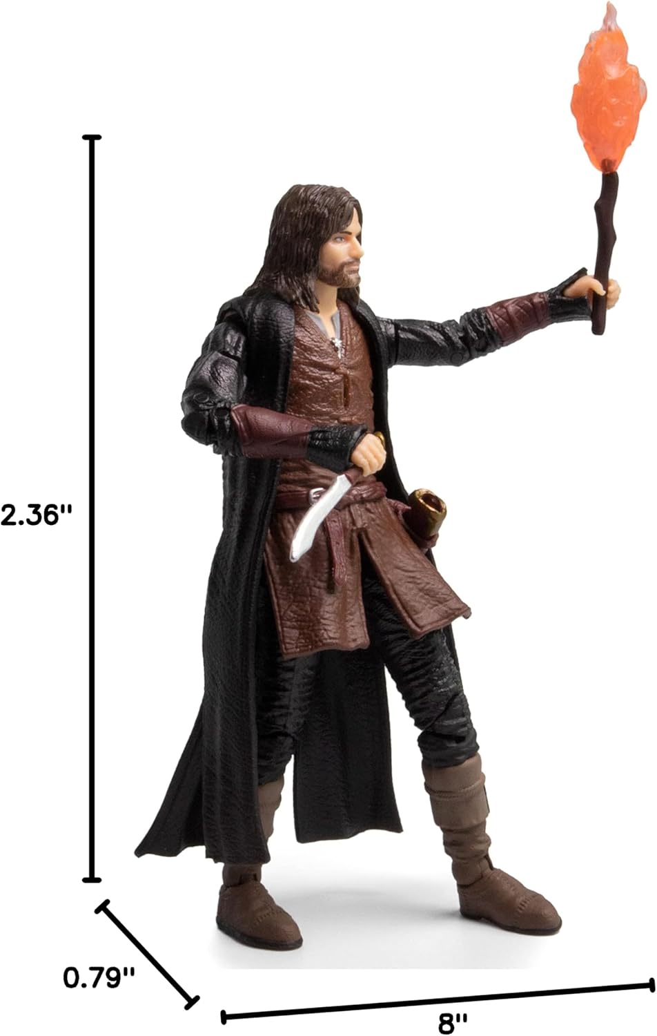 The Loyal Subjects - Lord of The Rings Aragorn BST AXN 5" Action Figure with Accessories