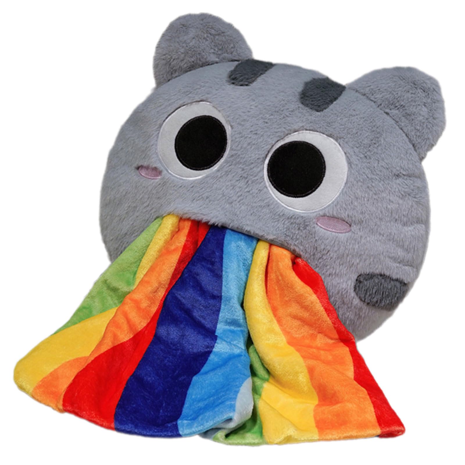 Tsophreniq G Reversible Cats Plushes Pillow With Soft Corals Fleece Blanket For Portable Rest Solution Cats Shape Throw Blanket