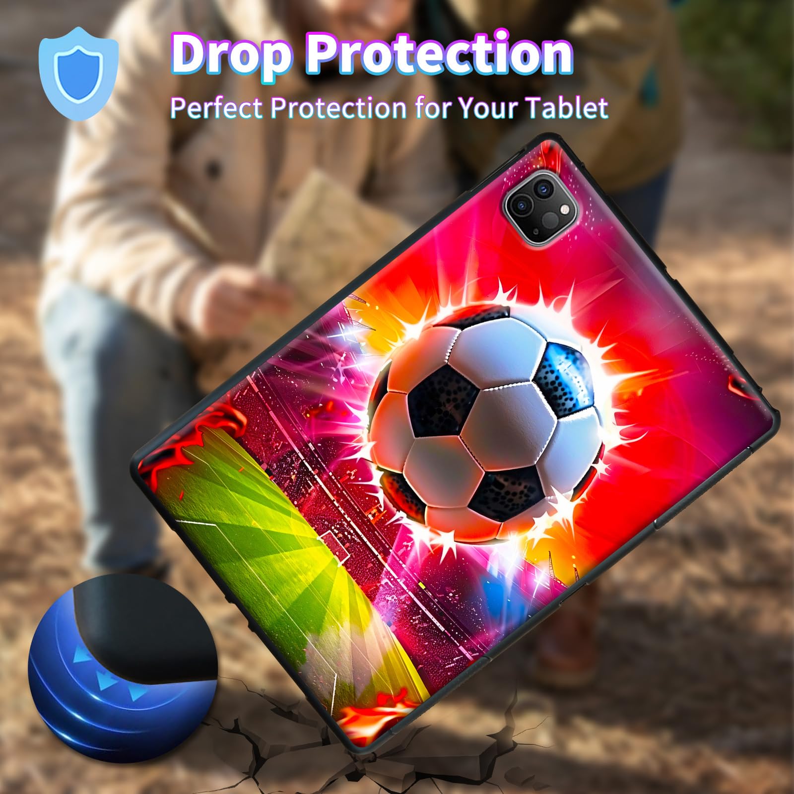 Amazon.com: for iPad Air 5th Generation Case 2022 with A Football