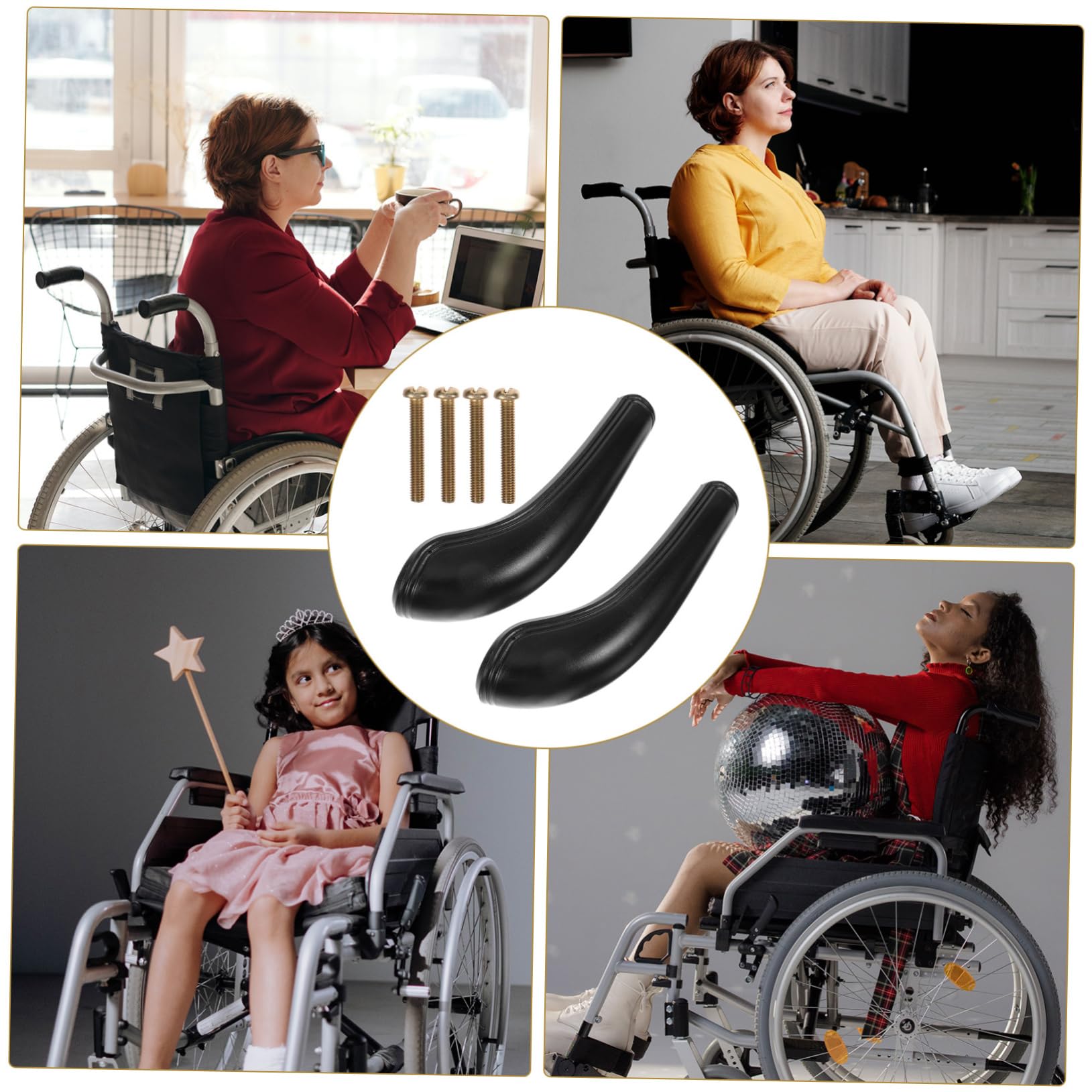 5 Series Accesorios Para Reposabrazos De Cojín Para Reemplazos Partes De Sillas De Ruedas Reposabrazos Para La Silla 2 Piezas X 5