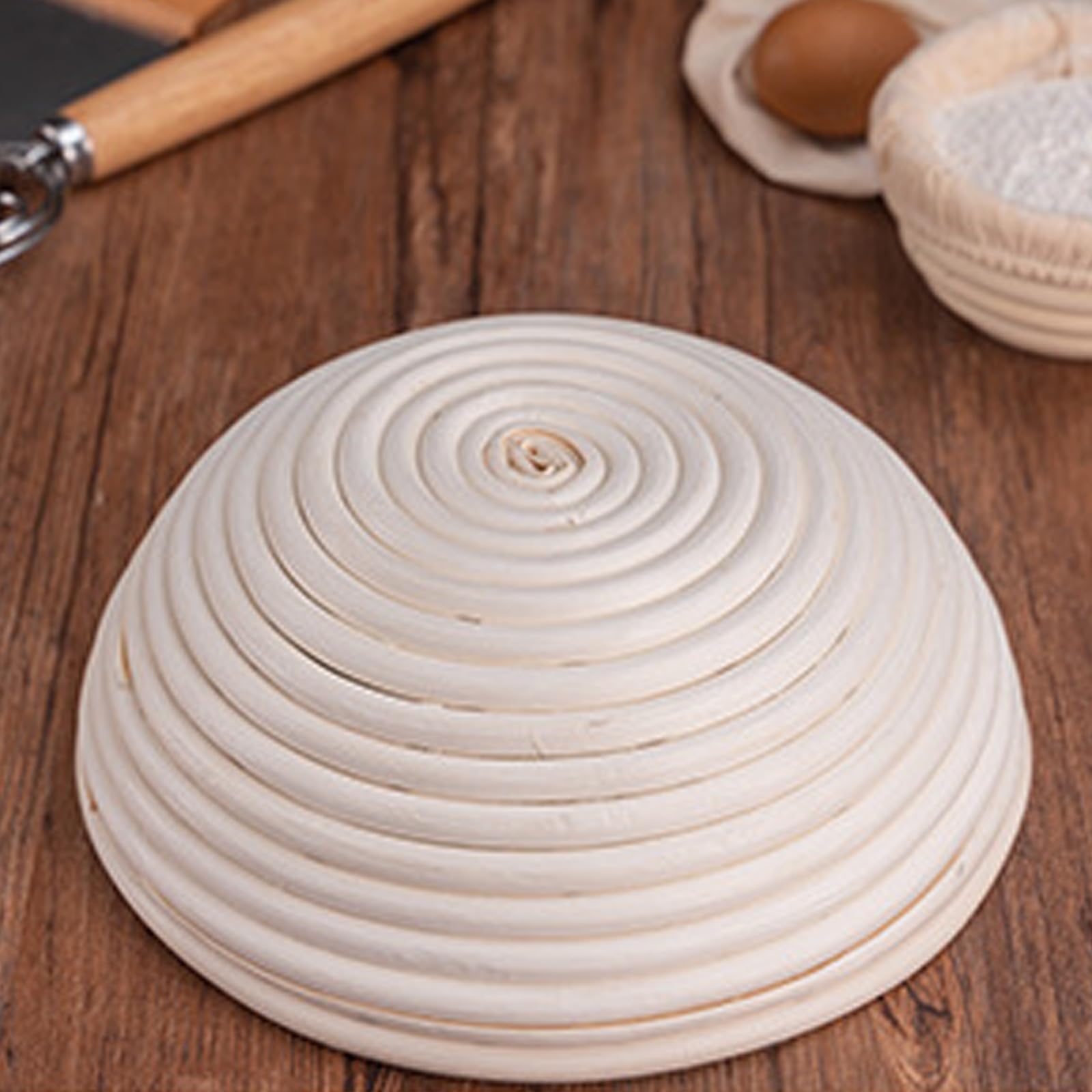 6 cestas de fermentación redondas de pan Banneton para masa madre, cesta banneton tazón de fermentación,Cuenco para hornear masa ascendente, regalos para manualidades