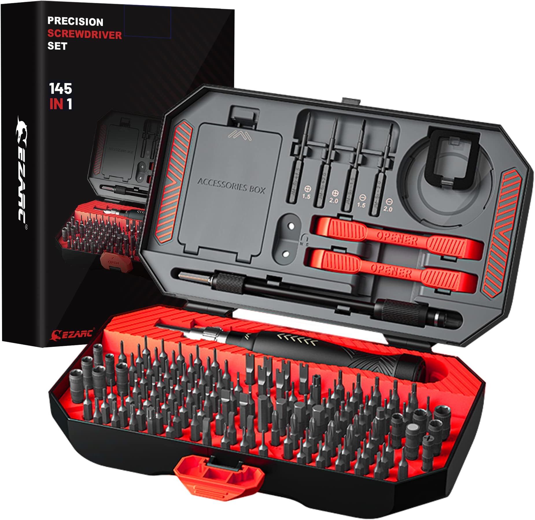 Precision Screwdriver Set, 145 in 1 Magnetic Screwdriver Kit with Case, Professional Mini Screwdriver Set for PC Laptop Phone Watch Glasses