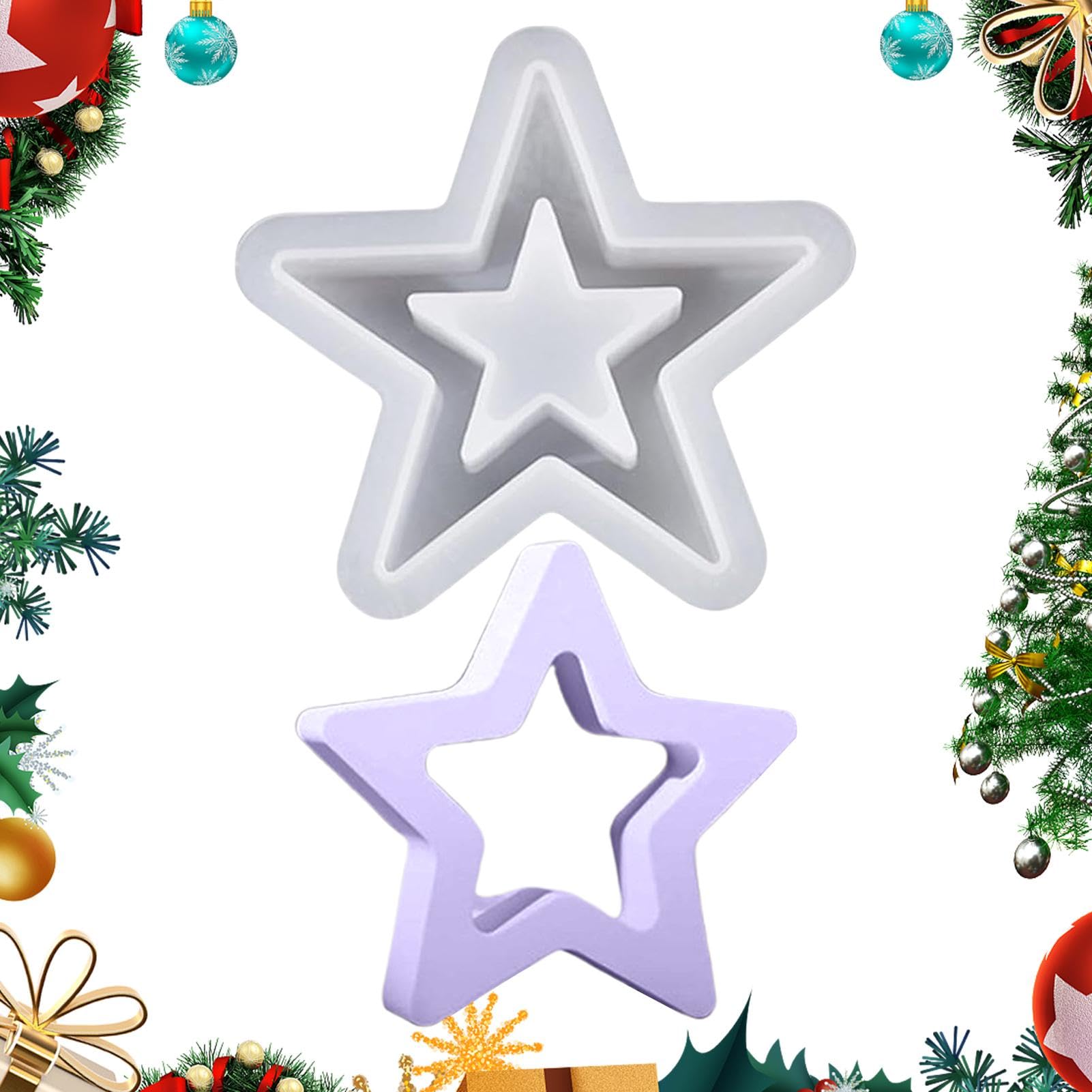 Generic Star Silicone Mold - Perfect for Making Star Decorations and Crafts, Flexible Mould for Epoxy Resin