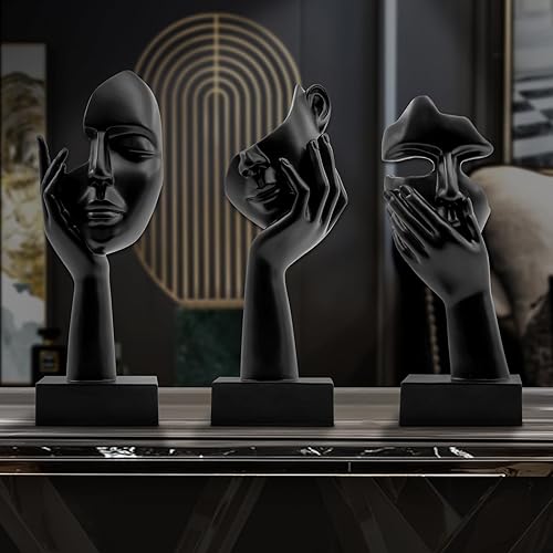 Miniatura 6 de LXURY Estatua de figura para decoración de estanterías, estatua de pensador para decoración de oficina, objetos decorativos modernos de escritorio