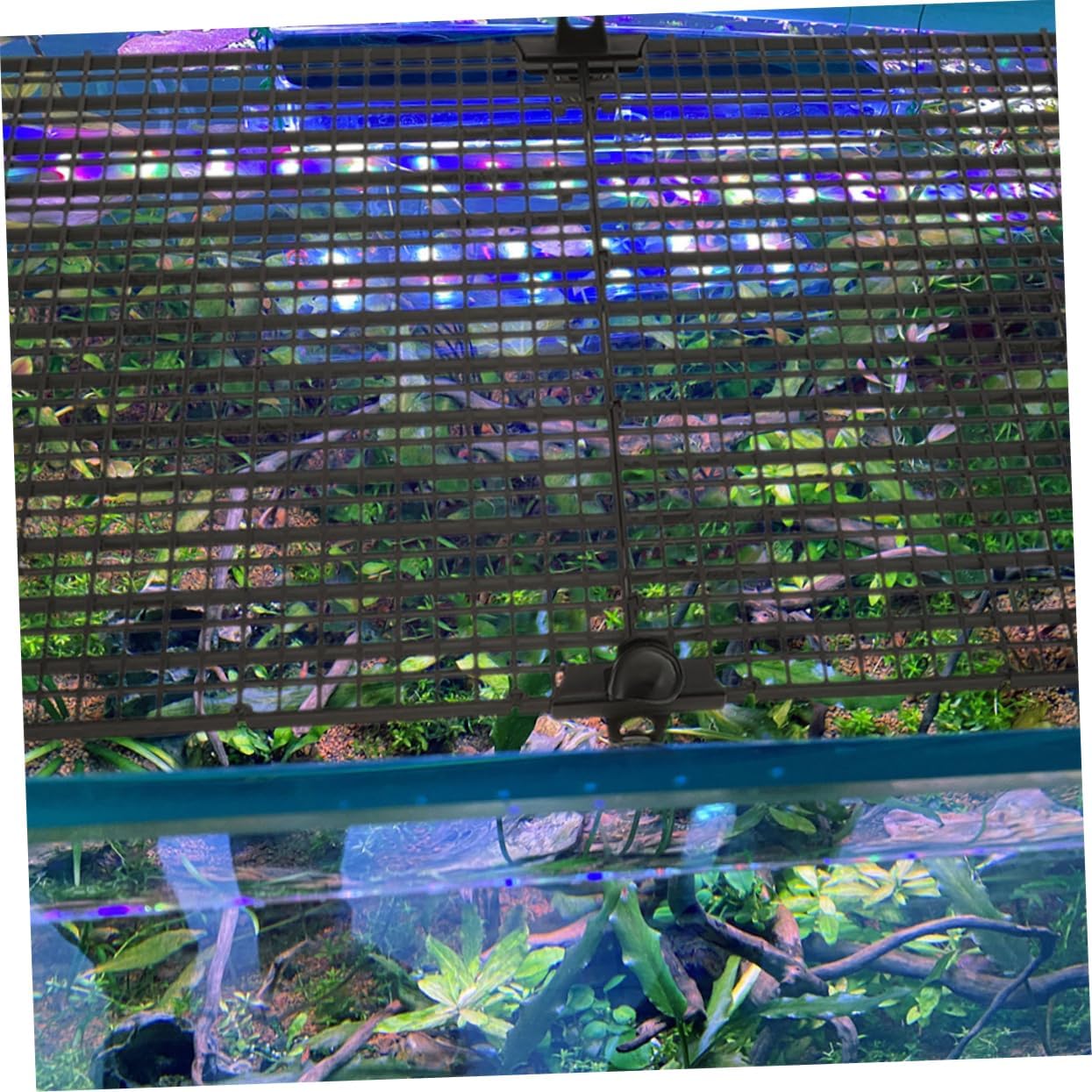 4sets Aquarium Divider Fish Tank Isolation Board Plastic Grate for Jump Prevention and Bottom Crate Diffuser Grid Panel for Aquascaping and Mixed Breeding