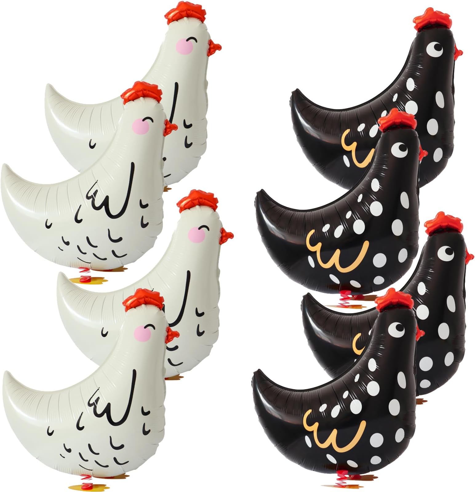 8pcs walking chicken balloons