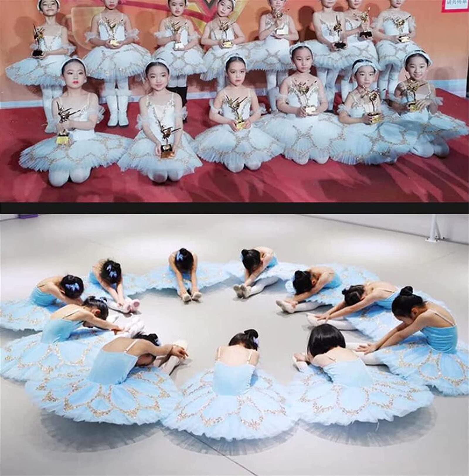 Vestido tutú de ballet para baile, camisola bordada, leotardo con falda para actuaciones profesionales de bailarina
