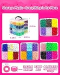 Pony Beads 5300pcs, Rainbow Kandi Beads Bulk for Bracelet Making, Plastic Bead with 4-Layer Stackable Storage Box for DIY Jewelry, Necklace, Key Chains, DIY Crafts, Hair Braiding, 24 Colors