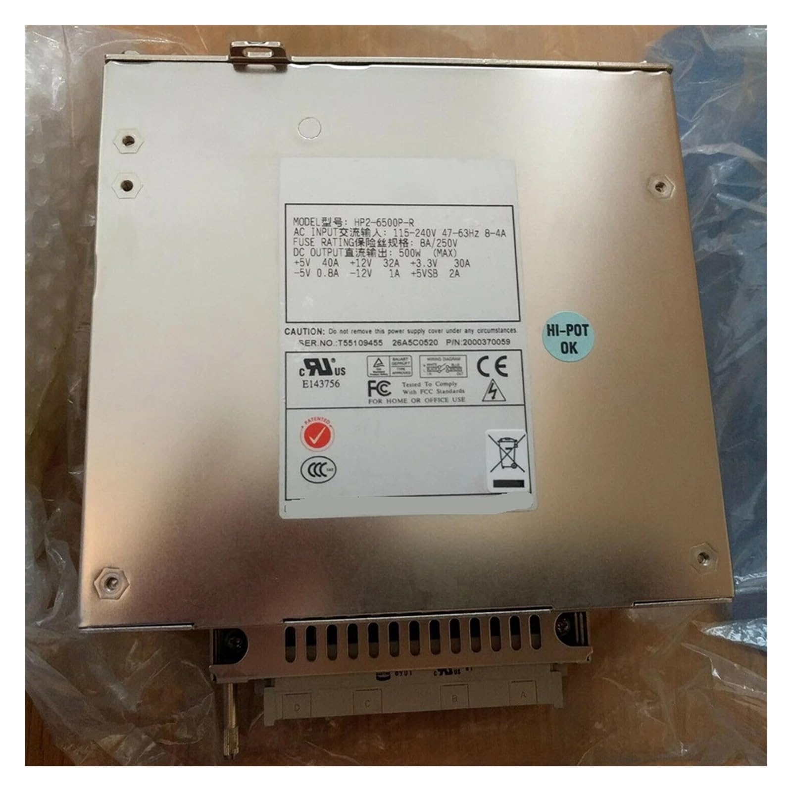 CLBSWYEJK 500W Power Supply HP2-6500P-R