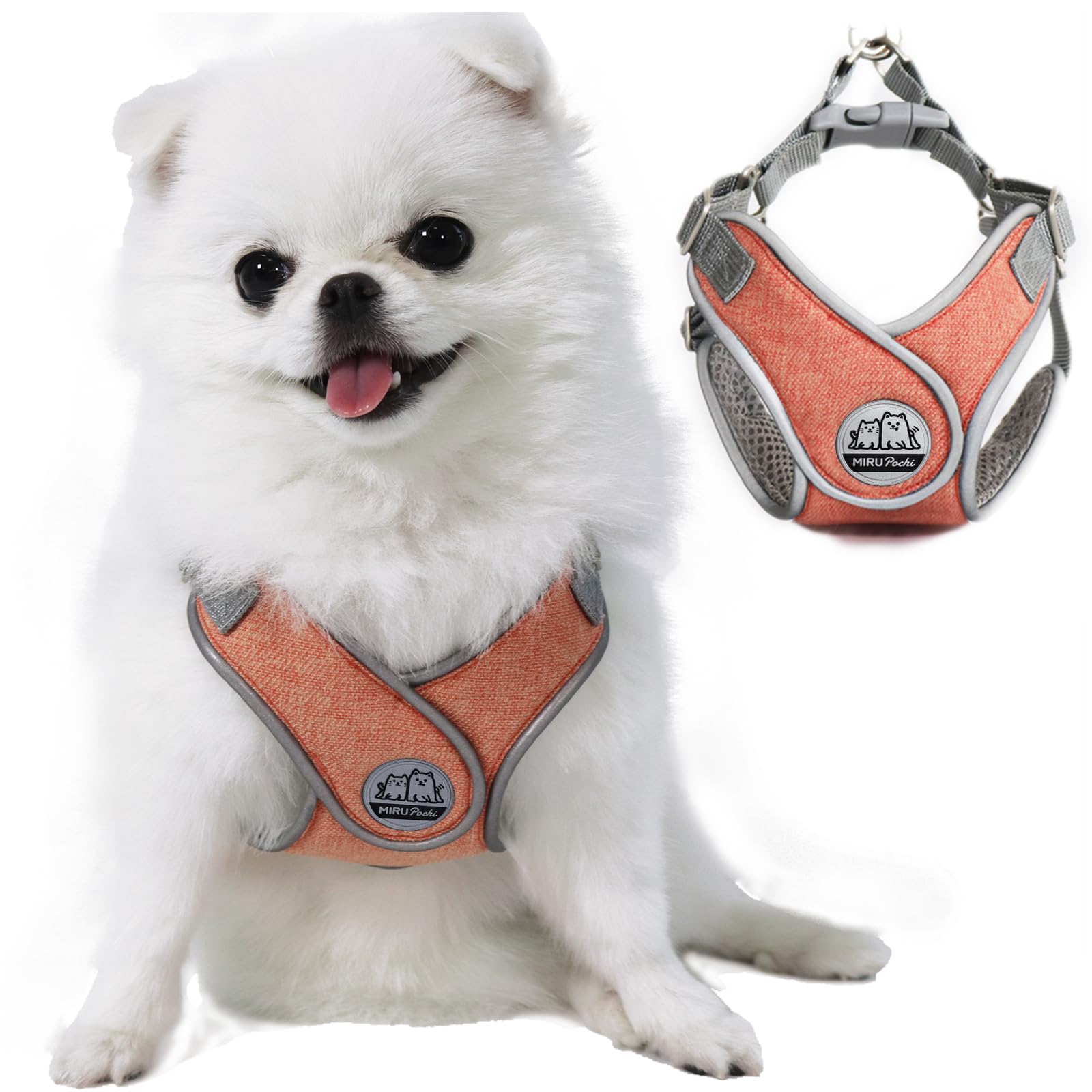 ちぴたんmiumiu ペット　リード　ハーネス Amazon | Miru pochi(ミルポッチ) 犬 ハーネス 小型犬 超小型犬 子犬