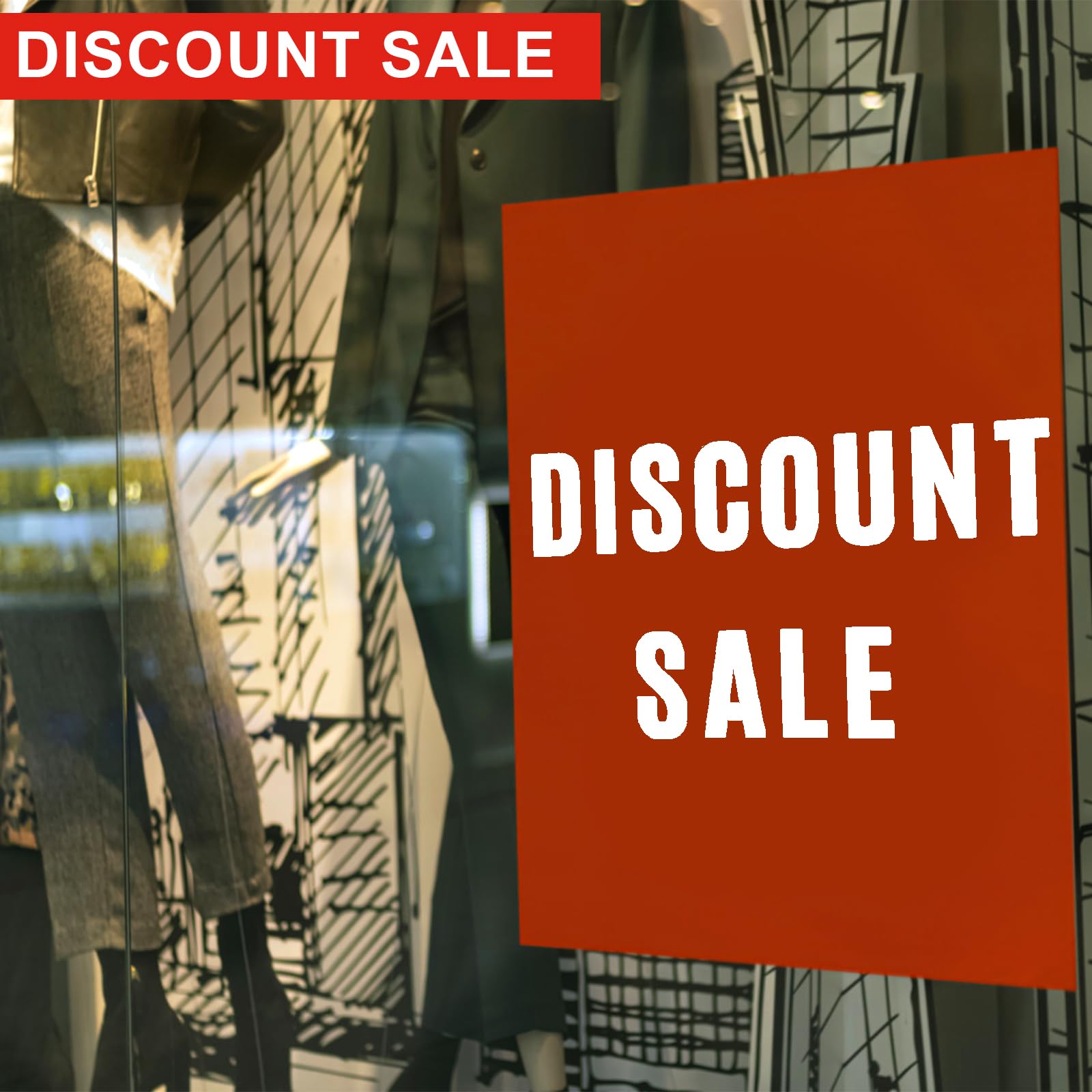 Adesivi Lettere Maiuscole 10cm | 18 Fogli Vinile Impermeabile | Rosso | Per Decorazioni Esterne - Foto 2