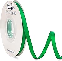 Vista 140 de Ribbli - Cinta de satén roja de doble cara, 1 pulgada x 25 yardas, cinta de tela para uso en ramo de lazos, envoltura de regalo de Navidad, arreglo