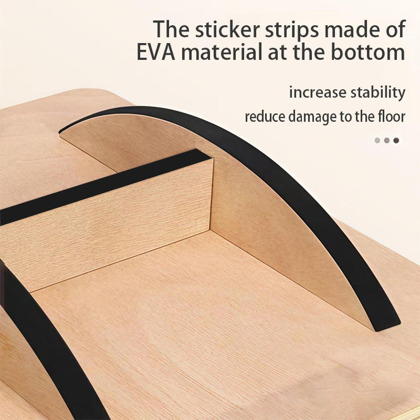 Tabla De Wobble De Madera Antideslizante Para Equilibrio Y,Estilo B