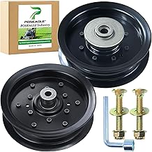 532196106 Idler Pulley with 532196104 Idler Pulley Replaces Husqvarna 532197380, 532197379, Craftsman 196104, 197380, 196106, 197379 for Z254, LGT2654, RZ5424 Lawn Mowers