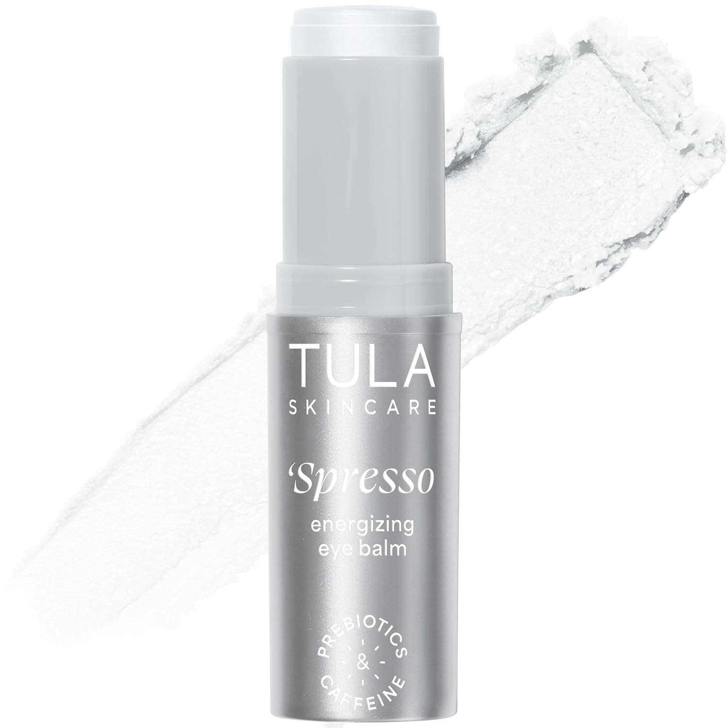 TULA Skin Care Spresso Energizing Eye Balm - Energizing & Hydrating Caffeine Under Eye Treatment for Dark Circles, Portable and Perfect to Use On-the-go, 0.35 oz.