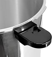 Vista 5 de MegaChef 24 Quart Large Capacity Aluminum Stovetop Pressure Cooker for Induction and Gas Stove-Tops