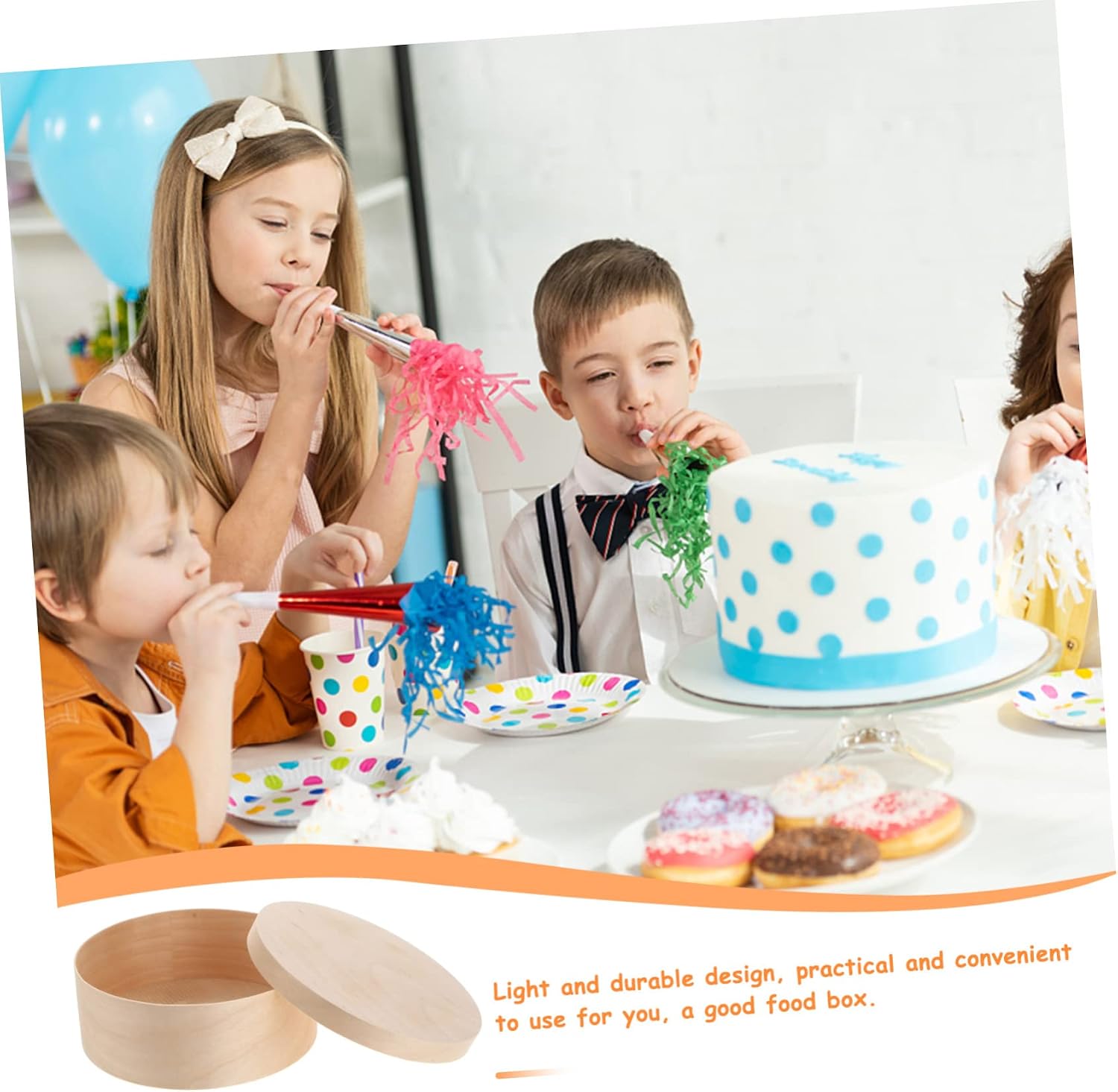 Wood Cake Packing Box for 6 Inch Cheesecake Dessert Baking