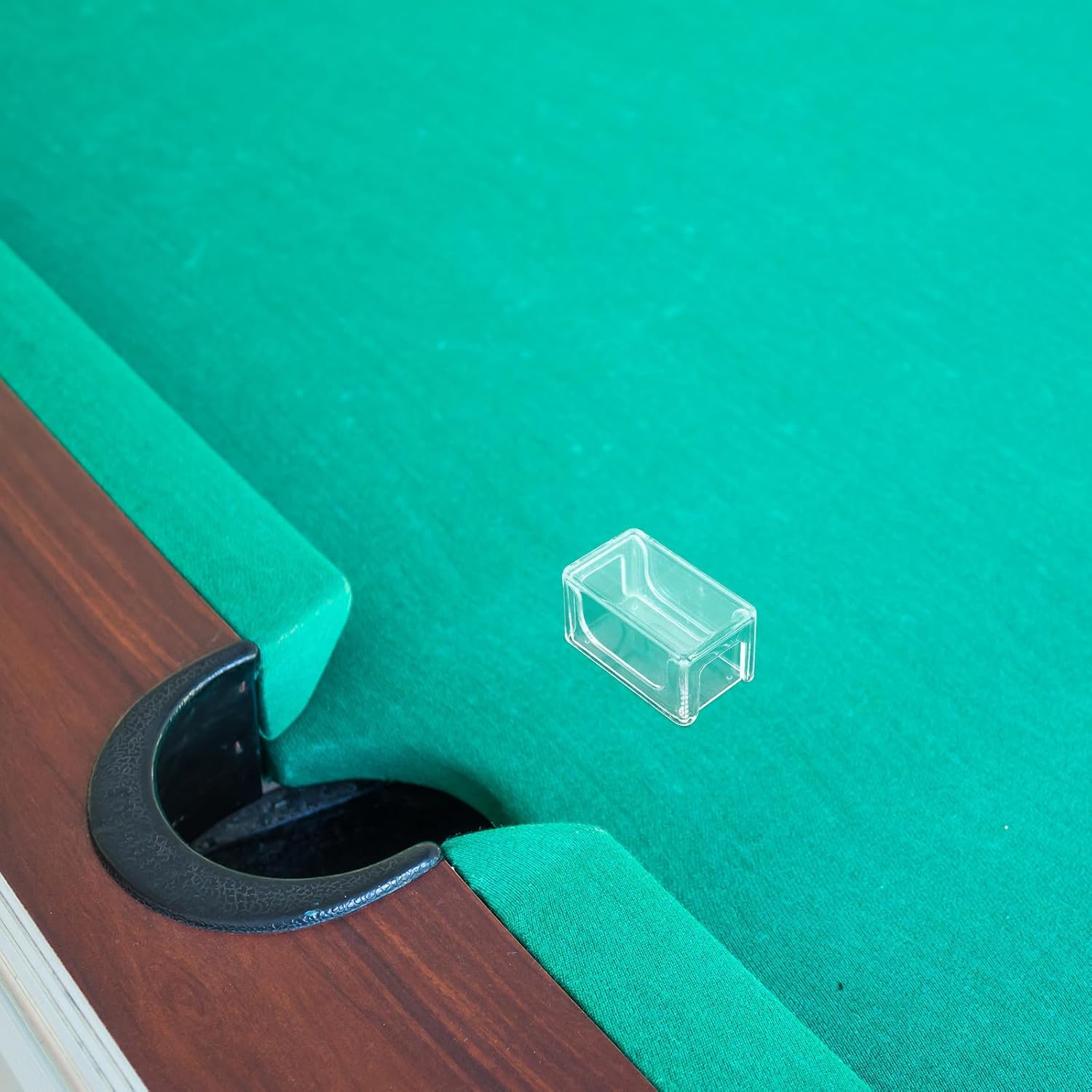 3pcs Acrylic Billiard Chalk Holder Box for Pool Players | Cube Shape, Quick Reach Feature, Lightweight Portable Carry, Easy Visibility of Chalk Levels for Casual Games and Tournaments
