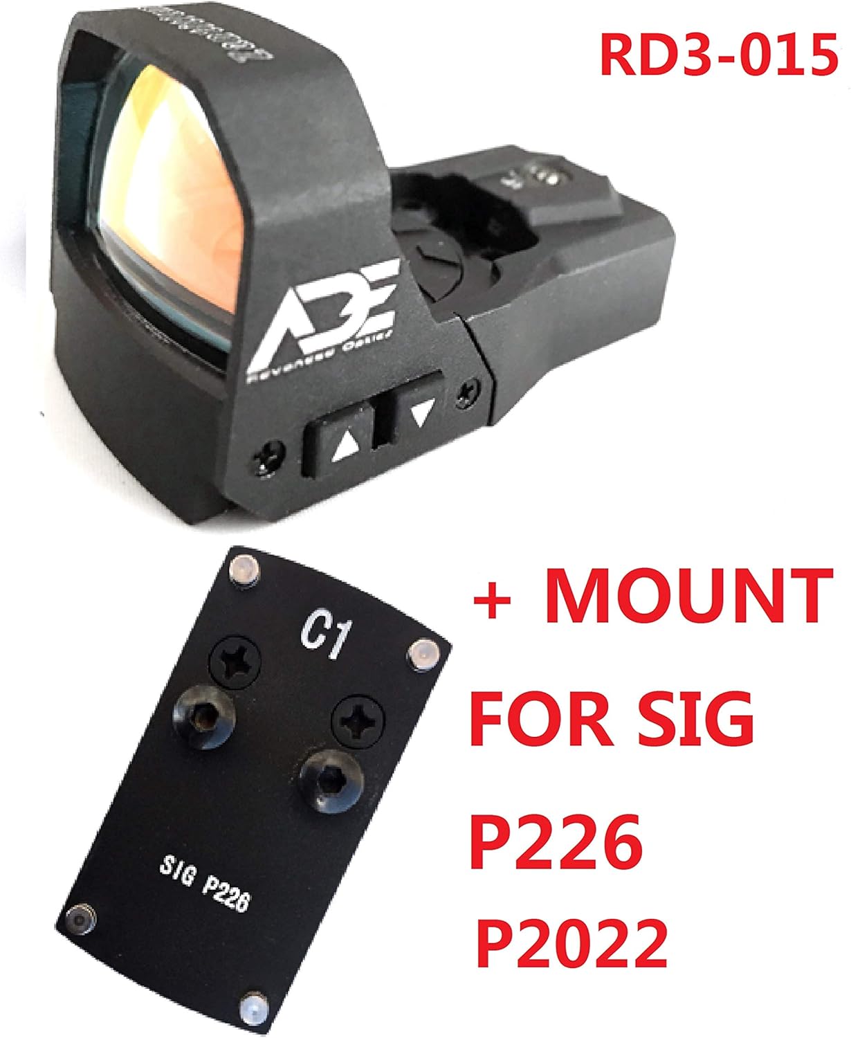 Ade Advanced Optics Zantitium RD3-015 Red Dot Reflex Sight for Sig Sauer P226 P2022 Pistol