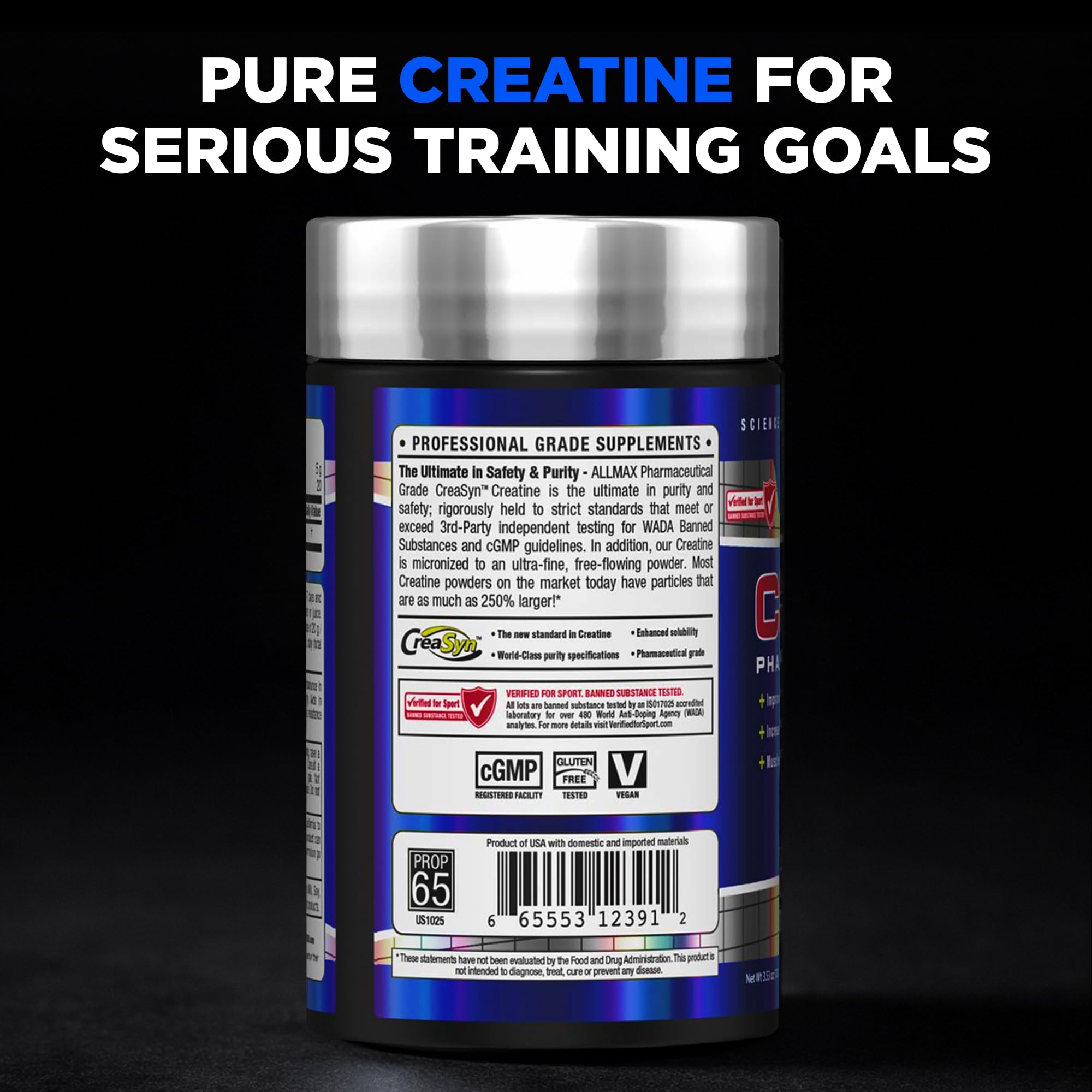 ALLMAX Creatine Monohydrate Powder, Micronized, Unflavored, 100 g — Amazon image 8
