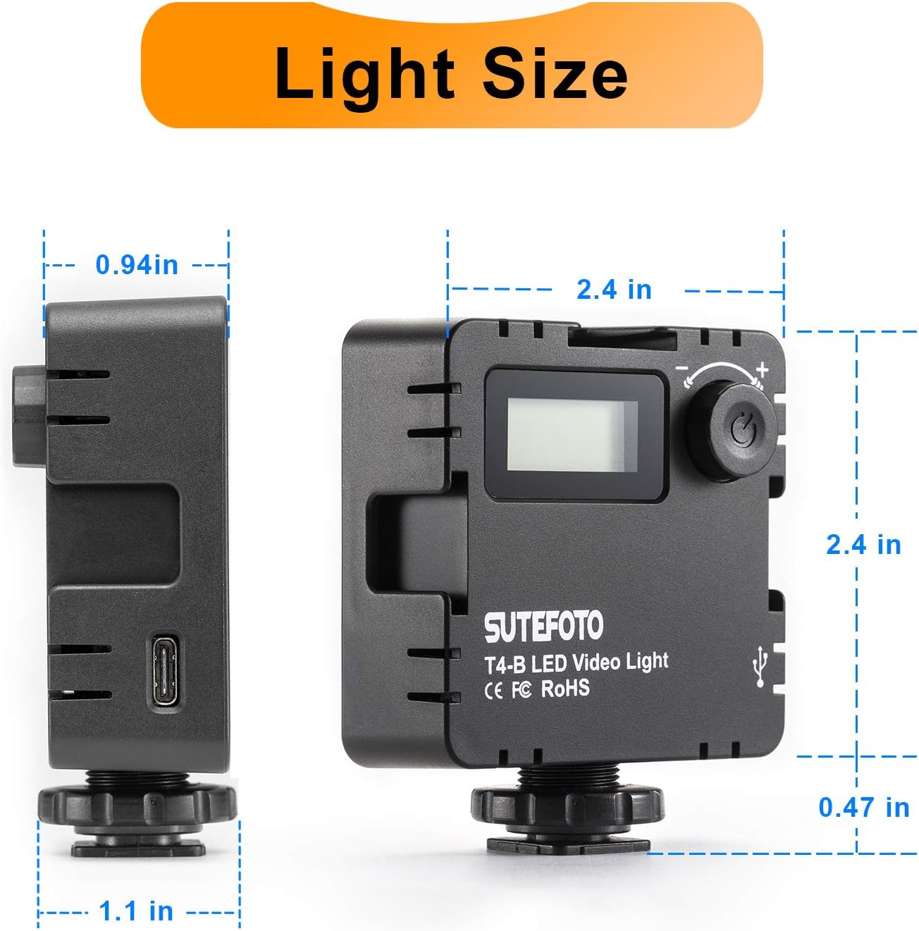 Exсluѕіvе Dіѕсоunt 60% Prісе Sutefoto Mini Bi-Color Camera Video LED Light with LCD Display, Rechargeable Soft Small Photography Light Panel(LCD,2000mah,3 Cold Shoe,0-100%,2800K-8500K)